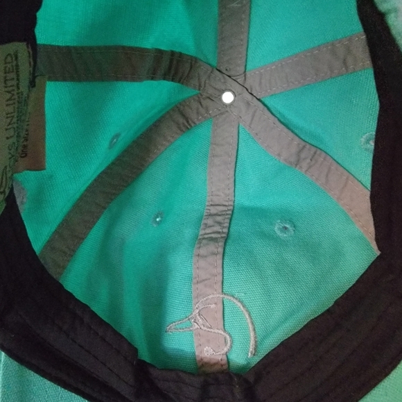 Ducks Unlimited Embroidered Logo Hat Strapback Green Mint - Picture 4 of 5